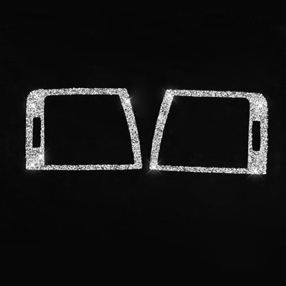For BMW Series 3 E46 1998-2005 Car Left Right Air Outlet Diamond Decoration Sticker, Left and Right Drive by buy2fix