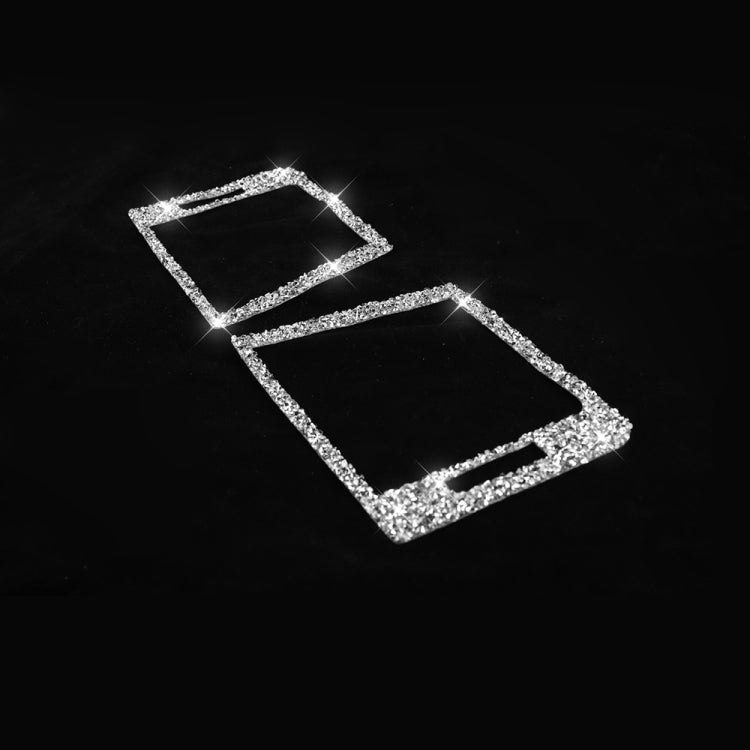 For BMW Series 3 E46 1998-2005 Car Left Right Air Outlet Diamond Decoration Sticker, Left and Right Drive by buy2fix