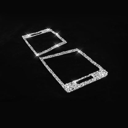 For BMW Series 3 E46 1998-2005 Car Left Right Air Outlet Diamond Decoration Sticker, Left and Right Drive by buy2fix