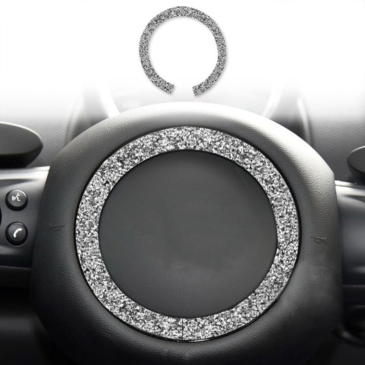 For BMW Mini R55 / R56 Car Steering Wheel R Chassis Diamond Decoration Sticker by buy2fix