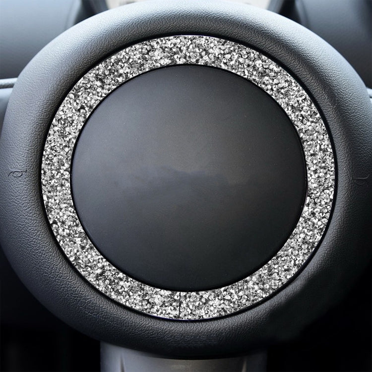 For BMW Mini R55 / R56 Car Steering Wheel R Chassis Diamond Decoration Sticker by buy2fix