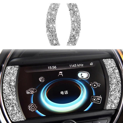 For BMW Mini Cooper Countryman Clubman F54 Car F Chassis Navigation Panel Diamond Decoration Sticker by buy2fix