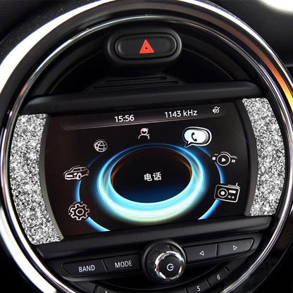 For BMW Mini Cooper Countryman Clubman F54 Car F Chassis Navigation Panel Diamond Decoration Sticker by buy2fix