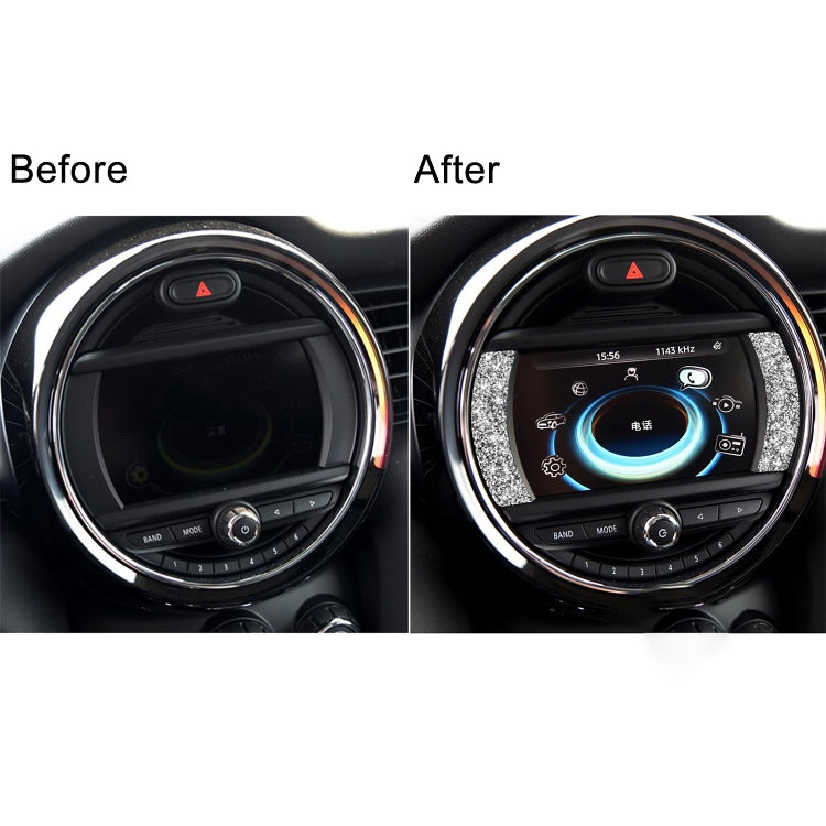 For BMW Mini Cooper Countryman Clubman F54 Car F Chassis Navigation Panel Diamond Decoration Sticker by buy2fix