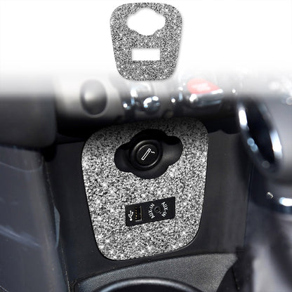 For BMW Mini Cooper F56 Car F Chassis Cigarette Lighter Cover Diamond Decoration Sticker by buy2fix