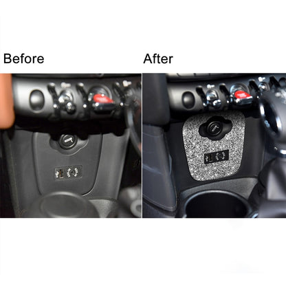 For BMW Mini Cooper F56 Car F Chassis Cigarette Lighter Cover Diamond Decoration Sticker by buy2fix