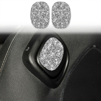 For BMW Mini One Cooper F56 Car Seat Back Handle Diamond Decoration Sticker by buy2fix