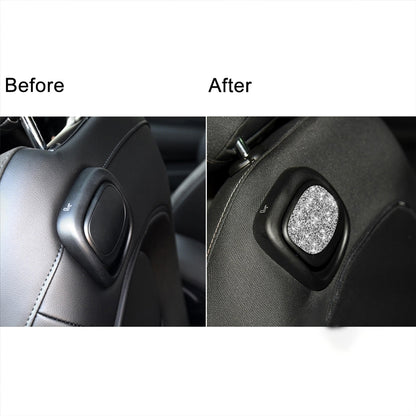 For BMW Mini One Cooper F56 Car Seat Back Handle Diamond Decoration Sticker by buy2fix
