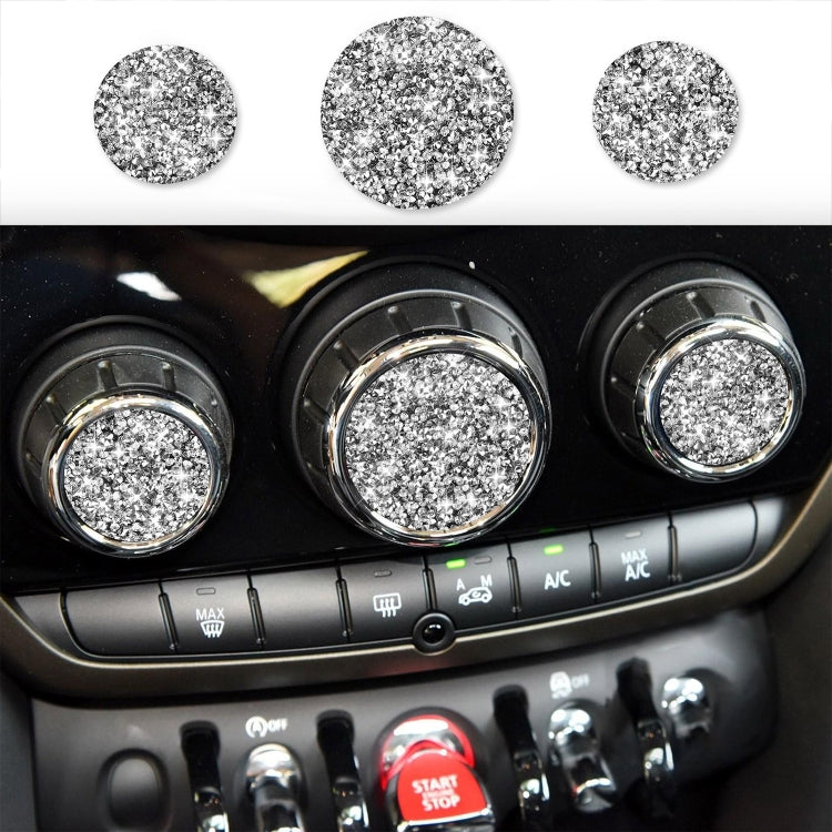 For BMW Mini F55 / F56 Car Multimedia Knob Diamond Decoration Sticker by buy2fix