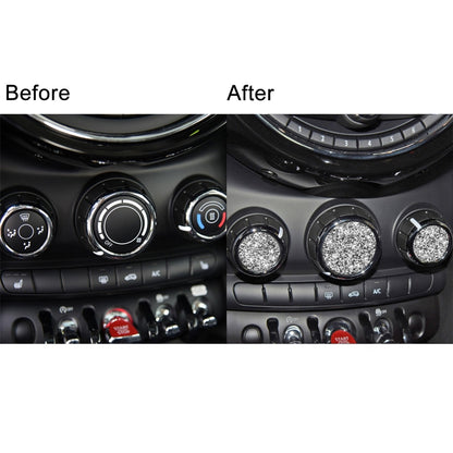 For BMW Mini F55 / F56 Car Multimedia Knob Diamond Decoration Sticker by buy2fix