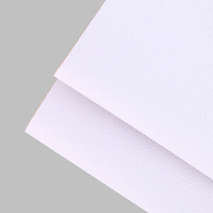 30 x 137cm Self Adhesive Leather for Sofa Repair Patch Car Seat PVC Leather Sticker(White) by buy2fix