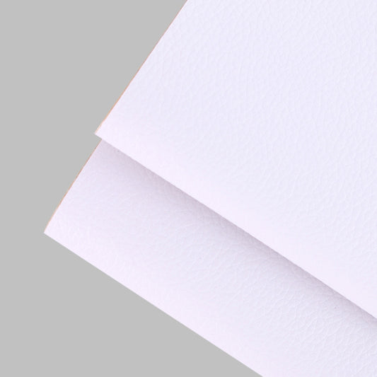 30 x 137cm Self Adhesive Leather for Sofa Repair Patch Car Seat PVC Leather Sticker(White) by buy2fix