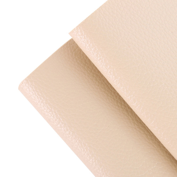 30 x 137cm Self Adhesive Leather for Sofa Repair Patch Car Seat PVC Leather Sticker(Beige) - Seat Accessories by buy2fix | Online Shopping UK | buy2fix