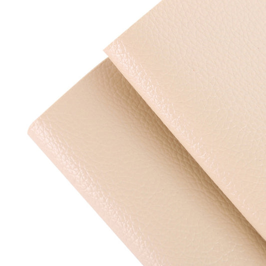30 x 137cm Self Adhesive Leather for Sofa Repair Patch Car Seat PVC Leather Sticker(Beige) - Seat Accessories by buy2fix | Online Shopping UK | buy2fix