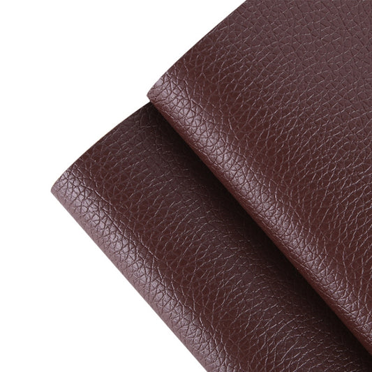 30 x 137cm Self Adhesive Leather for Sofa Repair Patch Car Seat PVC Leather Sticker(Dark Brown) - Seat Accessories by buy2fix | Online Shopping UK | buy2fix