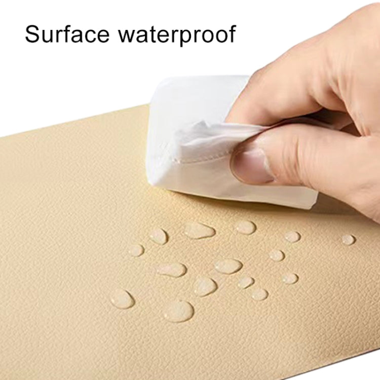 30 x 137cm Self Adhesive Leather for Sofa Repair Patch Car Seat PVC Leather Sticker(Beige) - Seat Accessories by buy2fix | Online Shopping UK | buy2fix