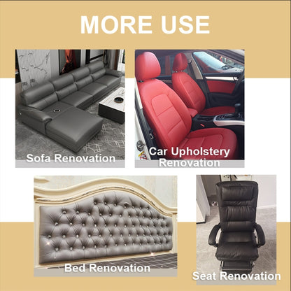 30 x 137cm Self Adhesive Leather for Sofa Repair Patch Car Seat PVC Leather Sticker(Beige) - Seat Accessories by buy2fix | Online Shopping UK | buy2fix