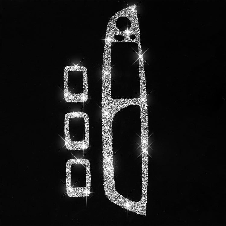 For BMW X5 E70 2008-2013 / X6 E71 2009-2014 Car Window Lift Panel Diamond Decoration Sticker, High Configuration Right Drive by buy2fix