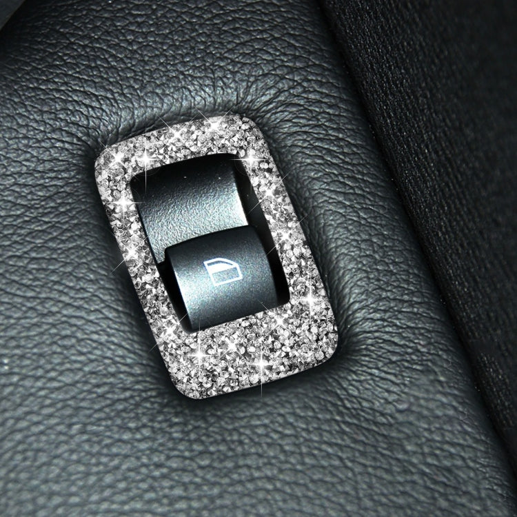 For BMW X5 E70 2008-2013 / X6 E71 2009-2014 Car Window Lift Panel Diamond Decoration Sticker, High Configuration Right Drive by buy2fix