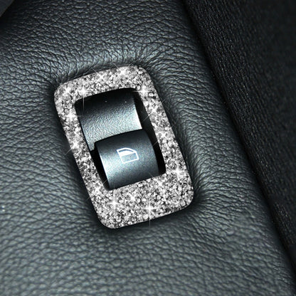 For BMW X5 E70 2008-2013 / X6 E71 2009-2014 Car Window Lift Panel Diamond Decoration Sticker, High Configuration Right Drive by buy2fix