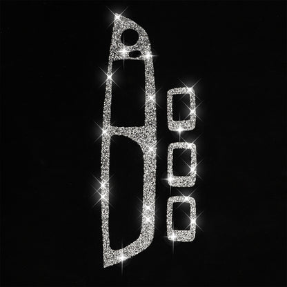 For BMW X5 E70 2008-2013 / X6 E71 2009-2014 Car Window Lift Panel Diamond Decoration Sticker, Low Configuration Left Drive by buy2fix