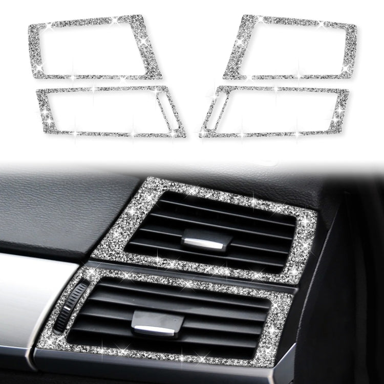 For BMW X5 E70 / X6 E71 2008-2013 Car Side Air Outlet Diamond Decoration Sticker, Left and Right Drive by buy2fix