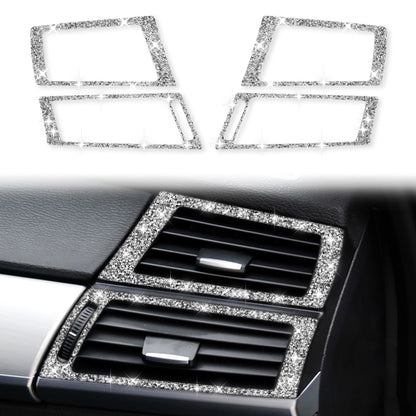 For BMW X5 E70 / X6 E71 2008-2013 Car Side Air Outlet Diamond Decoration Sticker, Left and Right Drive by buy2fix