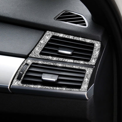 For BMW X5 E70 / X6 E71 2008-2013 Car Side Air Outlet Diamond Decoration Sticker, Left and Right Drive by buy2fix