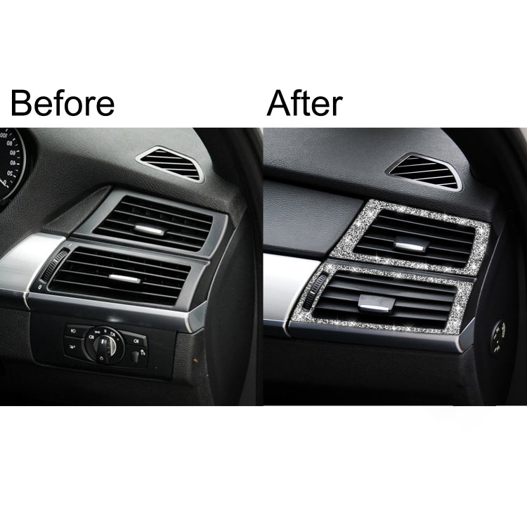 For BMW X5 E70 / X6 E71 2008-2013 Car Side Air Outlet Diamond Decoration Sticker, Left and Right Drive by buy2fix