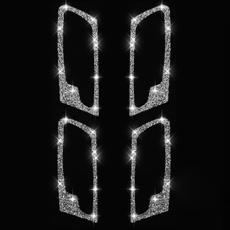 For BMW X5 E70 / X6 E71 2008-2014 Car Door Inner Handle Frame Diamond Decoration Sticker, Left and Right Drive by buy2fix