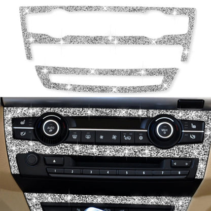 For BMW X5 E70 2008-2013 / X6 E71 2009-2014 Car Air Conditioner Set Diamond Decoration Sticker, Left and Right Drive by buy2fix