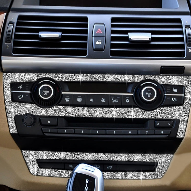 For BMW X5 E70 2008-2013 / X6 E71 2009-2014 Car Air Conditioner Set Diamond Decoration Sticker, Left and Right Drive by buy2fix