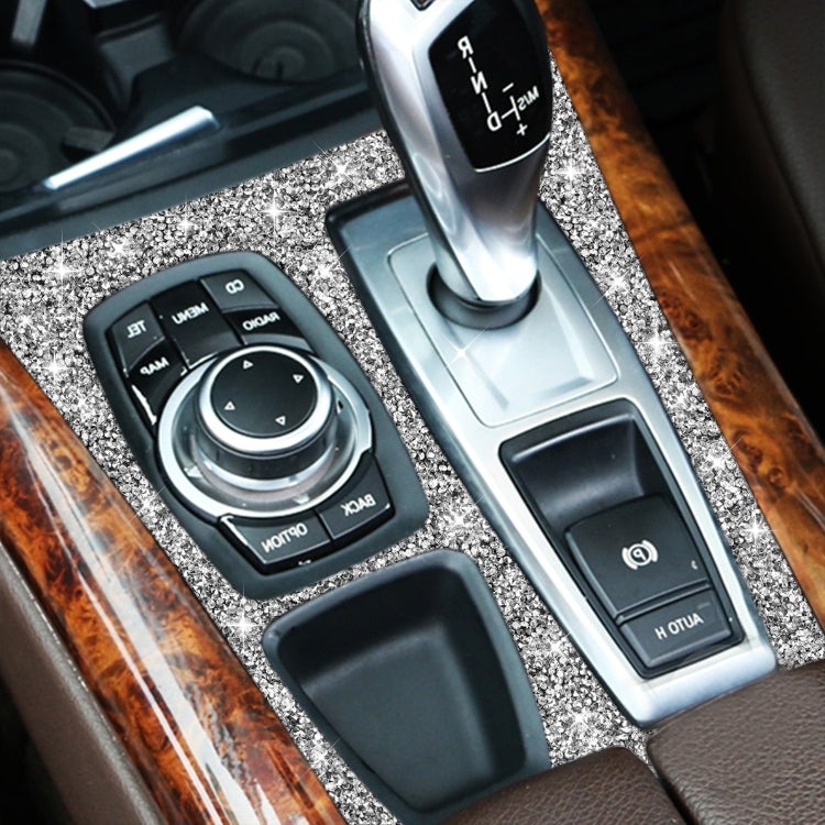 For BMW X5 E70 2008-2013 / X6 E71 2009-2014 Car Gear Panel Diamond Decoration Sticker, High Configuration Right Drive by buy2fix