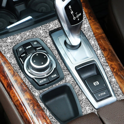 For BMW X5 E70 2008-2013 / X6 E71 2009-2014 Car Gear Panel Diamond Decoration Sticker, High Configuration Right Drive by buy2fix