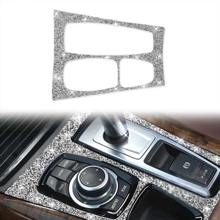 For BMW X5 E70 2008-2013 / X6 E71 2009-2014 Car Gear Panel Diamond Decoration Sticker, Low Configuration Left Drive by buy2fix