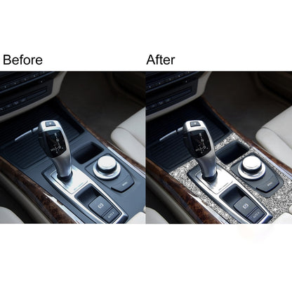 For BMW X5 E70 2008-2013 / X6 E71 2009-2014 Car Gear Panel Diamond Decoration Sticker, Low Configuration Left Drive by buy2fix