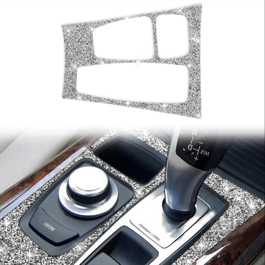 For BMW X5 E70 2008-2013 / X6 E71 2009-2014 Car Gear Panel Diamond Decoration Sticker, Low Configuration Right Drive by buy2fix