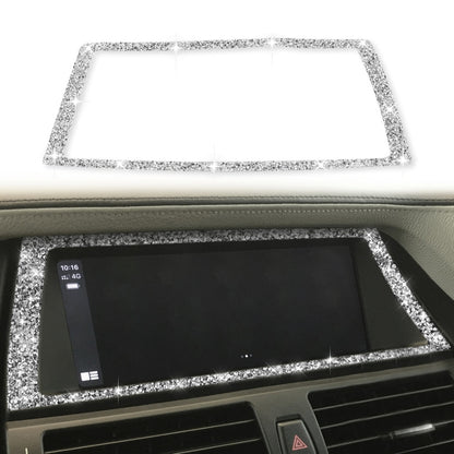 For BMW X5 E70 / X6 E71 2008-2013 Car Navigation Frame Diamond Decoration Sticker, Left and Right Drive by buy2fix