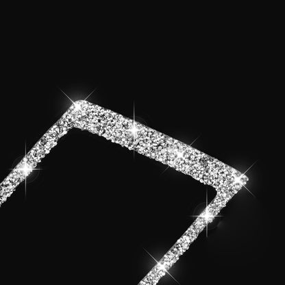 For BMW X5 E70 / X6 E71 2008-2013 Car Navigation Frame Diamond Decoration Sticker, Left and Right Drive by buy2fix