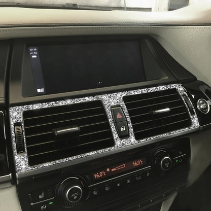 For BMW X5 E70 / X6 E71 2008-2013 Car Middle Air Outlet Diamond Decoration Sticker, Left and Right Drive by buy2fix