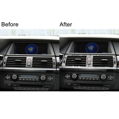 For BMW X5 E70 / X6 E71 2008-2013 Car Middle Air Outlet Diamond Decoration Sticker, Left and Right Drive by buy2fix