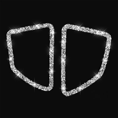 For BMW X5 E70 / X6 E71 2008-2013 Car Dashboard Air Outlet Diamond Decoration Sticker, Left Drive by buy2fix