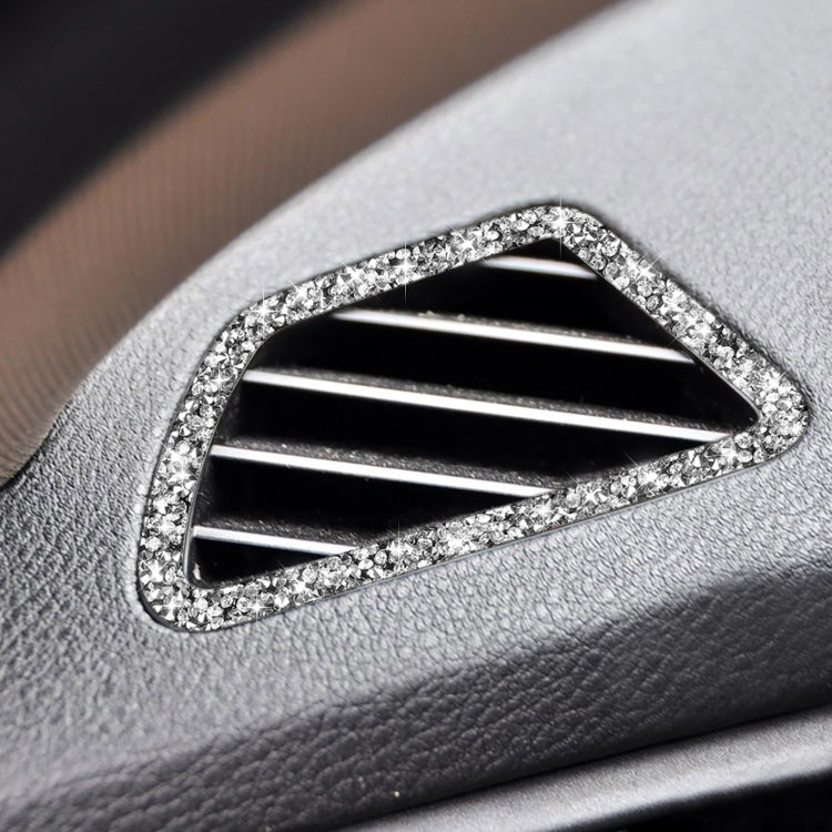 For BMW X5 E70 / X6 E71 2008-2013 Car Dashboard Air Outlet Diamond Decoration Sticker, Left Drive by buy2fix