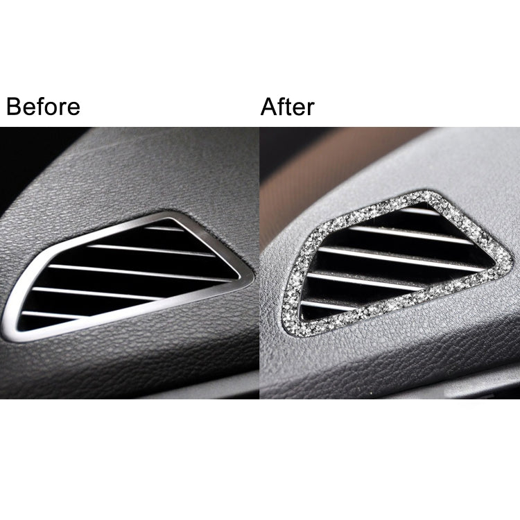 For BMW X5 E70 / X6 E71 2008-2013 Car Dashboard Air Outlet Diamond Decoration Sticker, Left Drive by buy2fix