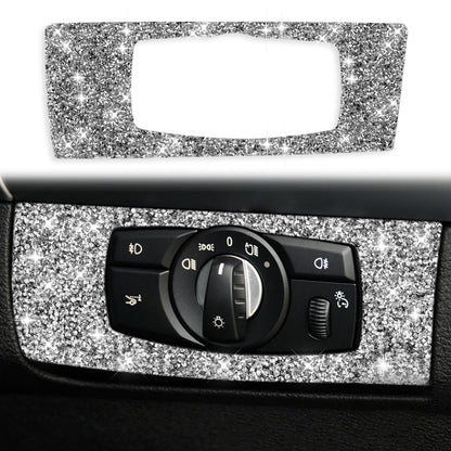 For BMW X5 E70 / X6 E71 2008-2013 Car Headlight Panel Diamond Decoration Sticker, Right Drive by buy2fix
