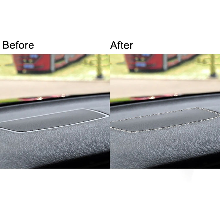 For BMW X5 E70 / X6 E71 2008-2013 Car Dashboard Horn Frame Diamond Decoration Sticker, Left and Right Drive by buy2fix