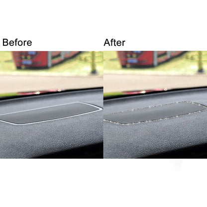 For BMW X5 E70 / X6 E71 2008-2013 Car Dashboard Horn Frame Diamond Decoration Sticker, Left and Right Drive by buy2fix