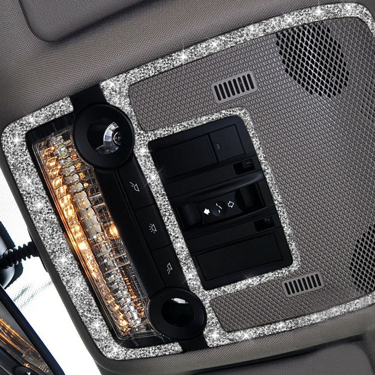 For BMW X5 E70 / X6 E71 2008-2013 2pcs Car Reading Light Diamond Decoration Sticker, Left and Right Drive by buy2fix