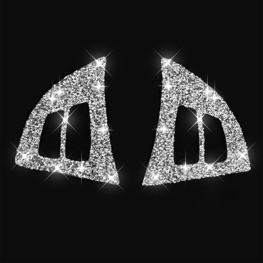 For BMW X5 E70 2008-2013 2pcs Car Steering Wheel Buttons Diamond Decoration Sticker, Left and Right Drive by buy2fix