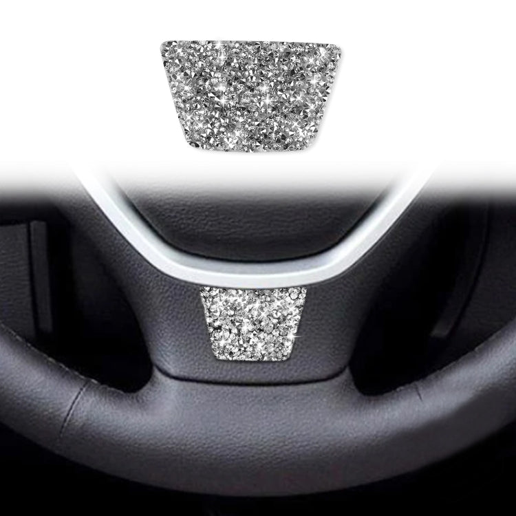 For BMW X5 E70 / X6 E71 2008-2013 Car Steering Wheel Diamond Decoration Sticker, Left and Right Drive by buy2fix